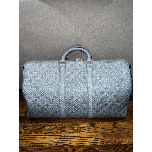 Louis Vuitton Keepall Bandouliere 50 Rock Climbing Taurillon Weekend Travel Bag - Picture 7 of 12